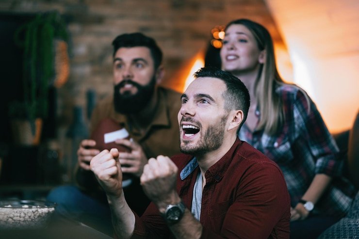 Pengguna dewasa menelusuri hiburan online